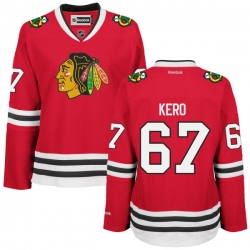 Tanner Kero Women's Reebok Chicago Blackhawks Authentic Red Home Jersey