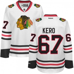 Tanner Kero Women's Reebok Chicago Blackhawks Authentic White Away Jersey