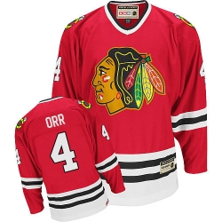 Bobby Orr CCM Chicago Blackhawks Authentic Red Throwback NHL Jersey