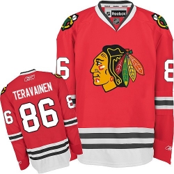 Teuvo Teravainen Youth Reebok Chicago Blackhawks Premier Red Home NHL Jersey