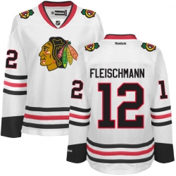 Tomas Fleischmann Women's Reebok Chicago Blackhawks Premier White Away Jersey