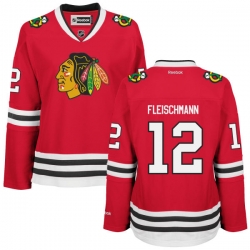 Tomas Fleischmann Women's Reebok Chicago Blackhawks Authentic Red Home Jersey