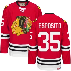 Tony Esposito CCM Chicago Blackhawks Premier Red New Throwback NHL Jersey