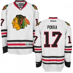 Ville Pokka Reebok Chicago Blackhawks Premier White Away Jersey