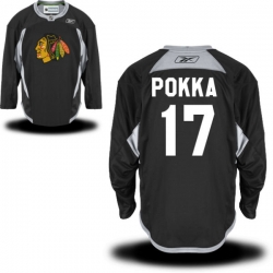 Ville Pokka Reebok Chicago Blackhawks Authentic Black Alternate Practice Jersey