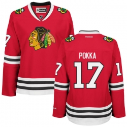 Ville Pokka Women's Reebok Chicago Blackhawks Premier Red Home Jersey