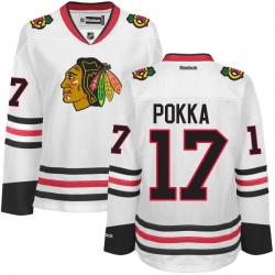 Ville Pokka Women's Reebok Chicago Blackhawks Premier White Away Jersey