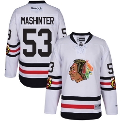 Brandon Mashinter Reebok Chicago Blackhawks Authentic White 2017 Winter Classic NHL Jersey