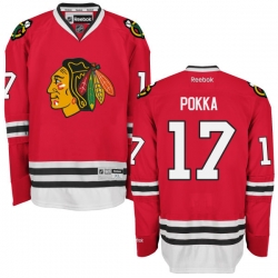 Ville Pokka Youth Reebok Chicago Blackhawks Authentic Red Home Jersey
