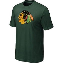 NHL Chicago Blackhawks Big & Tall Logo T-Shirt - Dark Green