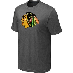 NHL Chicago Blackhawks Big & Tall Logo T-Shirt - Dark Grey
