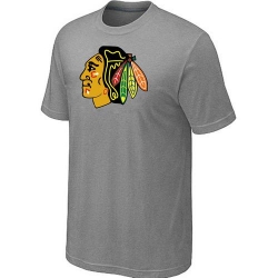 NHL Chicago Blackhawks Big & Tall Logo T-Shirt - Grey