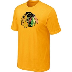 NHL Chicago Blackhawks Big & Tall Logo T-Shirt - Yellow