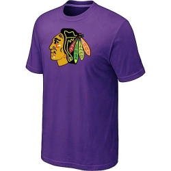 NHL Chicago Blackhawks Big & Tall Logo T-Shirt - Purple