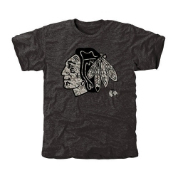 NHL Chicago Blackhawks Black Rink Warrior Tri-Blend T-Shirt