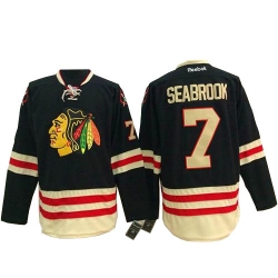 Brent Seabrook Reebok Chicago Blackhawks Authentic Black 2015 Winter Classic NHL Jersey