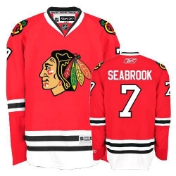 Brent Seabrook Women's Reebok Chicago Blackhawks Premier Red Home NHL Jersey