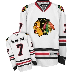 Brent Seabrook Women's Reebok Chicago Blackhawks Authentic White Away NHL Jersey