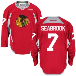 Brent Seabrook Reebok Chicago Blackhawks Premier Red Practice NHL Jersey