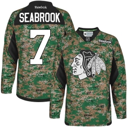 Brent Seabrook Reebok Chicago Blackhawks Authentic Camo Veterans Day Practice NHL Jersey