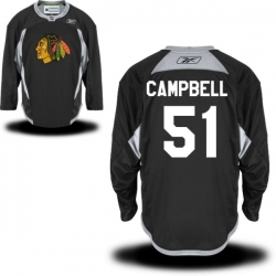 Brian Campbell Youth Reebok Chicago Blackhawks Authentic Black Alternate Practice Jersey