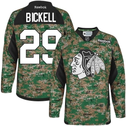 Bryan Bickell Reebok Chicago Blackhawks Authentic Camo Veterans Day Practice NHL Jersey