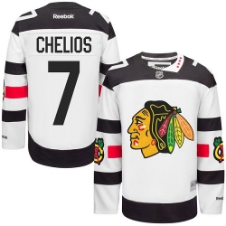 Chris Chelios Reebok Chicago Blackhawks Authentic White 2016 Stadium Series NHL Jersey