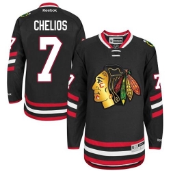 Chris Chelios Reebok Chicago Blackhawks Authentic Black 2014 Stadium Series NHL Jersey