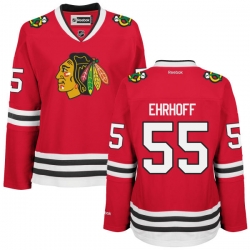Christian Ehrhoff Women's Reebok Chicago Blackhawks Premier Red Home Jersey