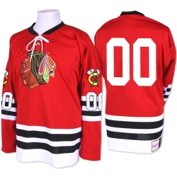 Clark Griswold Mitchell and Ness Chicago Blackhawks Authentic Red 1960-61 Throwback NHL Jersey