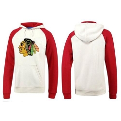 NHL Chicago Blackhawks Big & Tall Logo Pullover Hoodie - White/Red