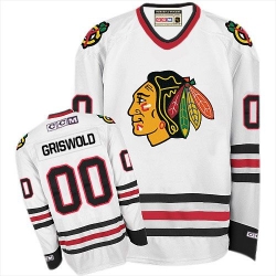 Clark Griswold CCM Chicago Blackhawks Authentic White Throwback NHL Jersey