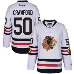 Corey Crawford Reebok Chicago Blackhawks Premier White 2015 Winter Classic NHL Jersey