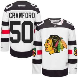 Corey Crawford Youth Reebok Chicago Blackhawks Authentic White 2016 Stadium Series NHL Jersey