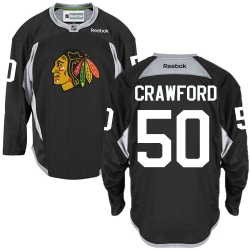 Corey Crawford Reebok Chicago Blackhawks Authentic Black Practice NHL Jersey