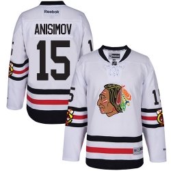 Artem Anisimov Reebok Chicago Blackhawks Authentic White 2017 Winter Classic NHL Jersey