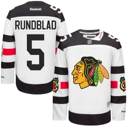 David Rundblad Reebok Chicago Blackhawks Authentic White 2016 Stadium Series NHL Jersey