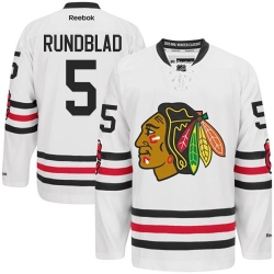 David Rundblad Reebok Chicago Blackhawks Authentic White 2015 Winter Classic NHL Jersey