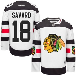 Denis Savard Reebok Chicago Blackhawks Authentic White 2016 Stadium Series NHL Jersey