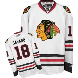 Denis Savard Reebok Chicago Blackhawks Authentic White Away NHL Jersey