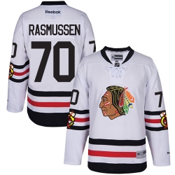Dennis Rasmussen Reebok Chicago Blackhawks Authentic White 2017 Winter Classic NHL Jersey