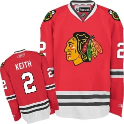 Duncan Keith Reebok Chicago Blackhawks Authentic Red Home NHL Jersey