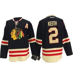Duncan Keith Reebok Chicago Blackhawks Authentic Black 2015 Winter Classic NHL Jersey