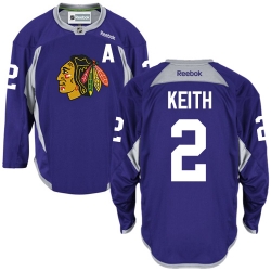 Duncan Keith Reebok Chicago Blackhawks Authentic Purple Practice NHL Jersey