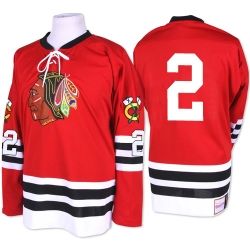 Duncan Keith Mitchell and Ness Chicago Blackhawks Authentic Red 1960-61 Throwback NHL Jersey