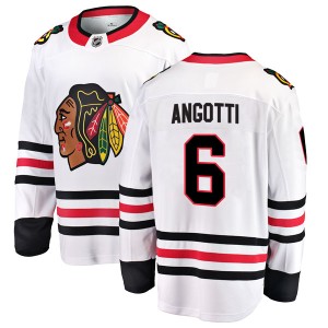 Lou Angotti Men's Fanatics Branded Chicago Blackhawks Breakaway White Away Jersey