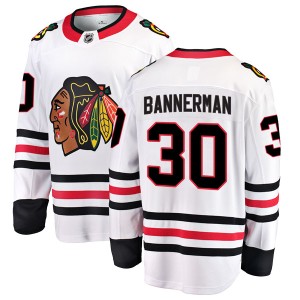 Murray Bannerman Men's Fanatics Branded Chicago Blackhawks Breakaway White Away Jersey