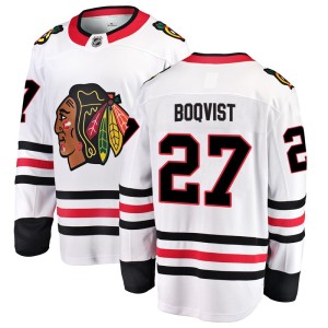 Adam Boqvist Men's Fanatics Branded Chicago Blackhawks Breakaway White Away Jersey