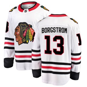 Henrik Borgstrom Men's Fanatics Branded Chicago Blackhawks Breakaway White Away Jersey