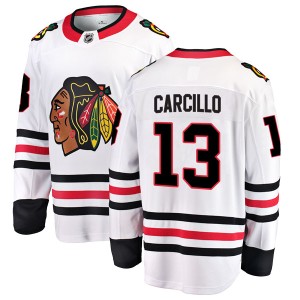 Daniel Carcillo Men's Fanatics Branded Chicago Blackhawks Breakaway White Away Jersey
